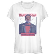 Junior's Star Wars: The Mandalorian Karga Your Only Hope Graphic Tee White 2X Large